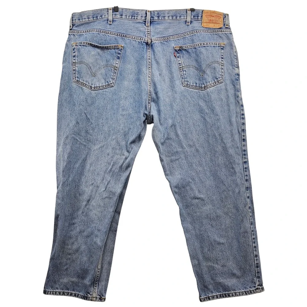 Levis 550 Relaxed Fit Jeans Mens 48x29 Medium Wash Blue Denim Tapered 100 Cotton